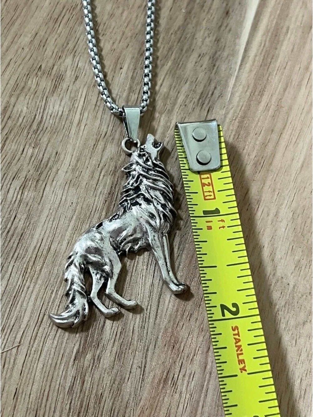 Bold Howling Wolf Silver Pendant Necklace for Wild Souls